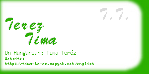 terez tima business card